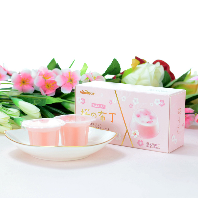 唯口爱白桃樱花布丁6