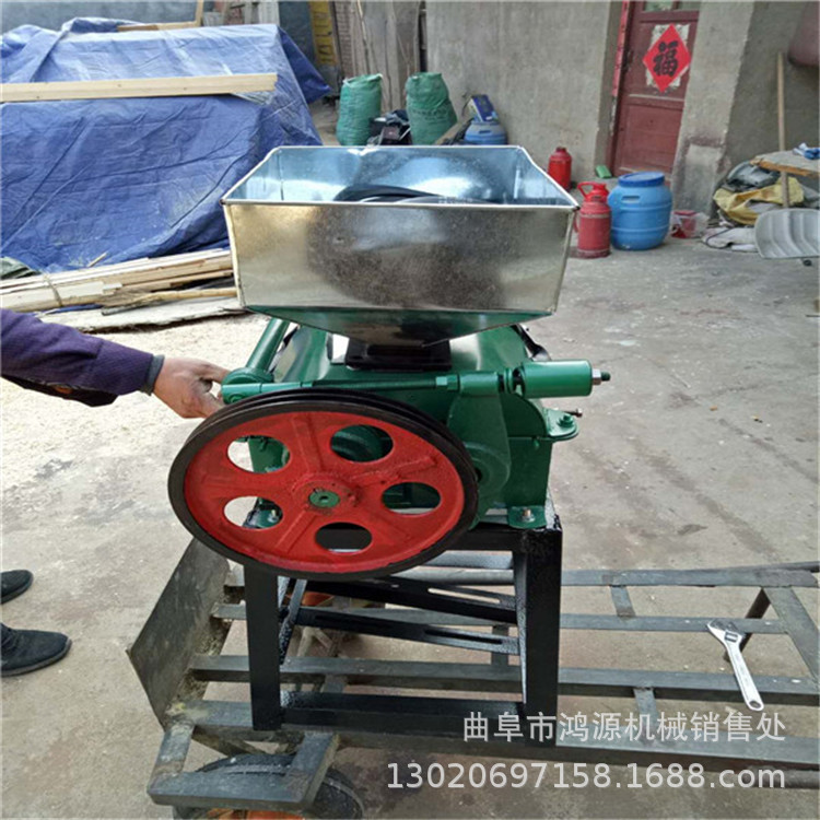 家用五谷杂粮挤扁机 高粱玉米破碎机 多功能大豆挤扁机现货