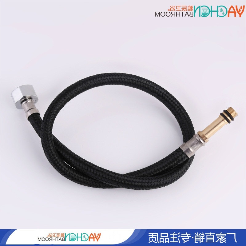 进水管 不锈钢黑丝尖头包邮配件菜盆水槽水龙头冷热连接上水软管