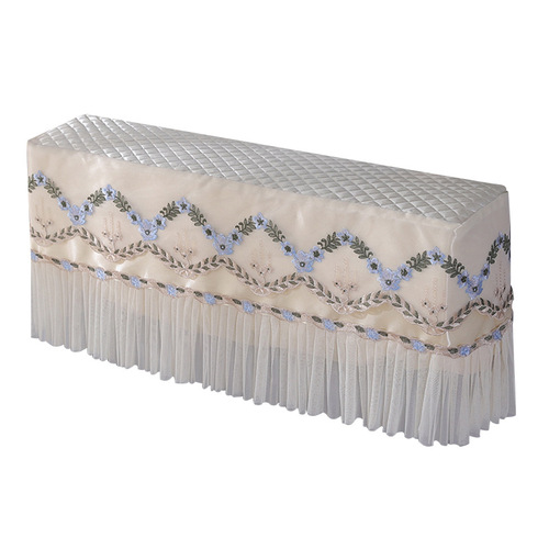 Factory direct supply for summer household dust-proof air-conditioning cover, all-inclusive, no withdrawals, fabric lace edge air-conditioning cover
