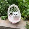 Realistic diverse animal model, jewelry, toy, hanging basket, cat
