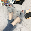 Demi-season slippers, cute footwear, 2019, with little bears