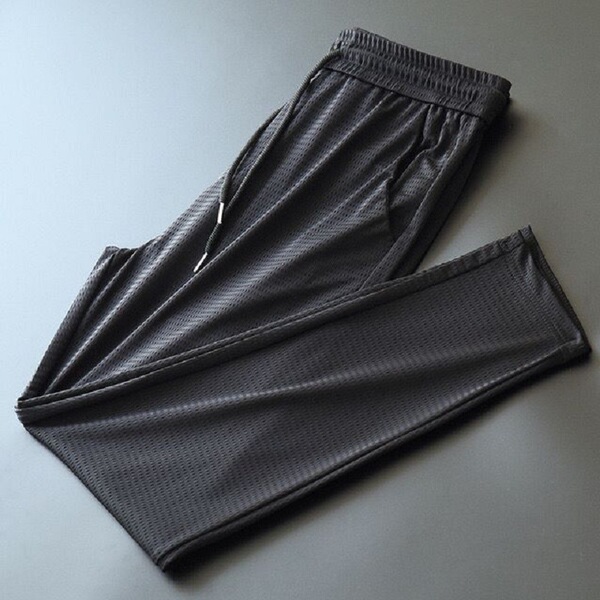 Summer silk sports thin elastic trousers for leisure