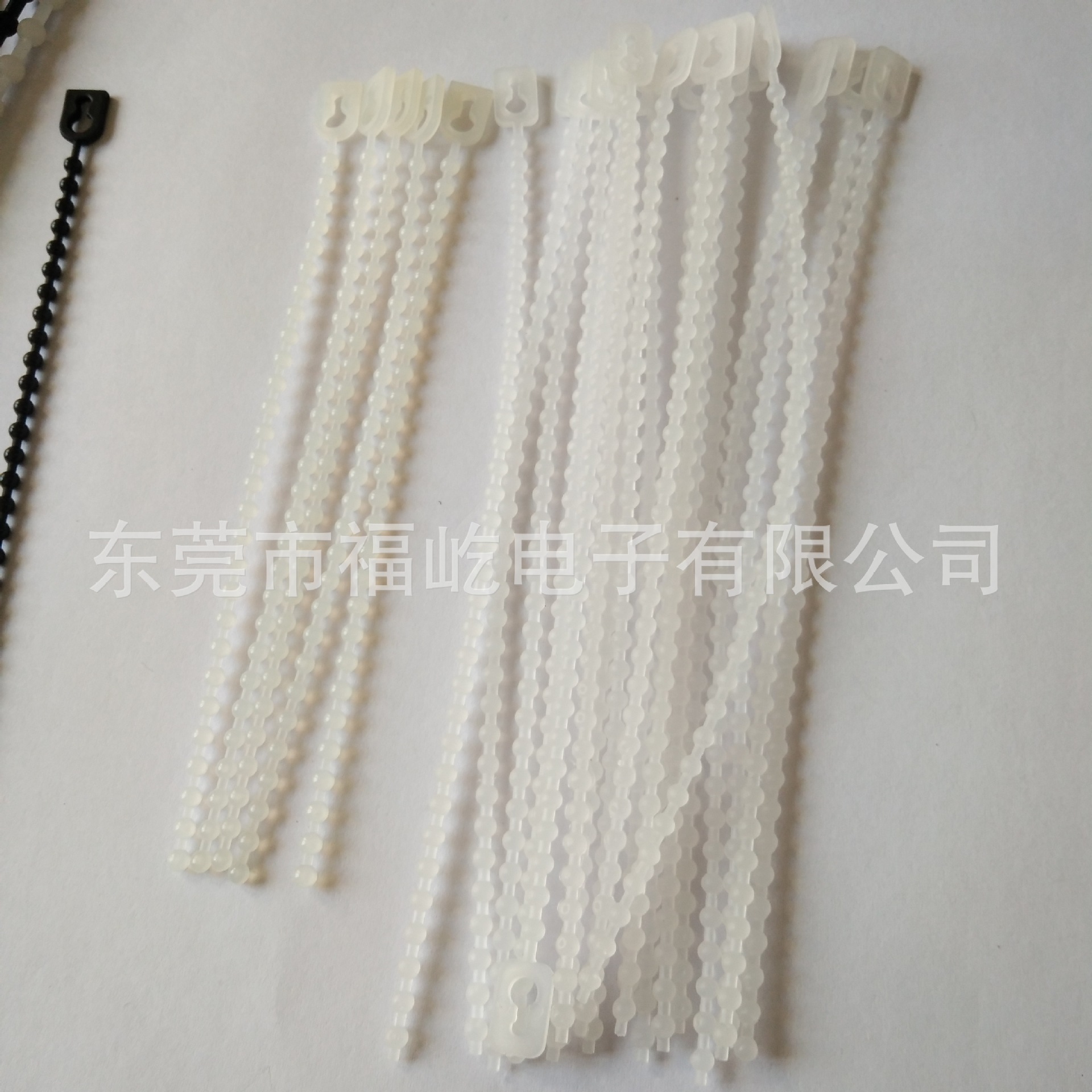 SGS珠孔扎线带珠链扎带珠型扎带PE珠带尼龙扎带么术扎带子母扣