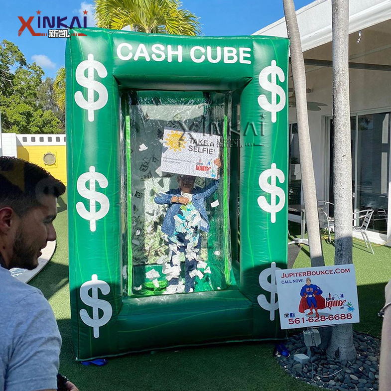 厂家批发 开业庆典促销抓钱机神器 气模促销神器 定制充气抓钱机