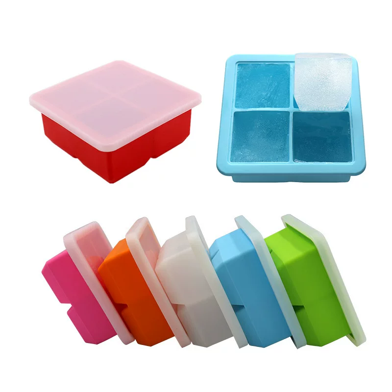 Silicone ice cubes, children's mold, 4 cells