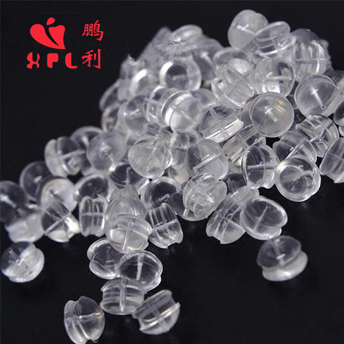 Special for ear jewelry accessories, simple transparent silicone ear plugs, DIY ear studs, hamburger ear plugs, factory direct sales