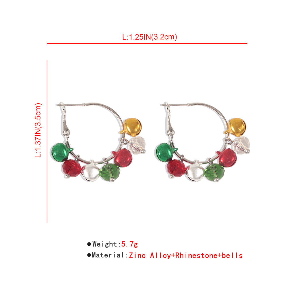 Christmas New  Bell Snowman Hat  Fun  Fashion Alloy Earrings display picture 21