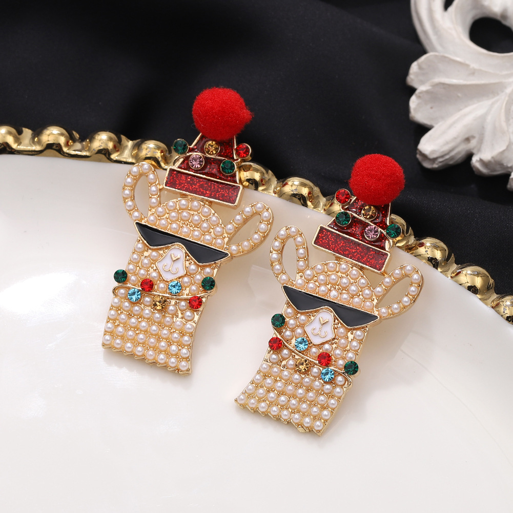 Christmas Cartoon Characters Earrings display picture 6