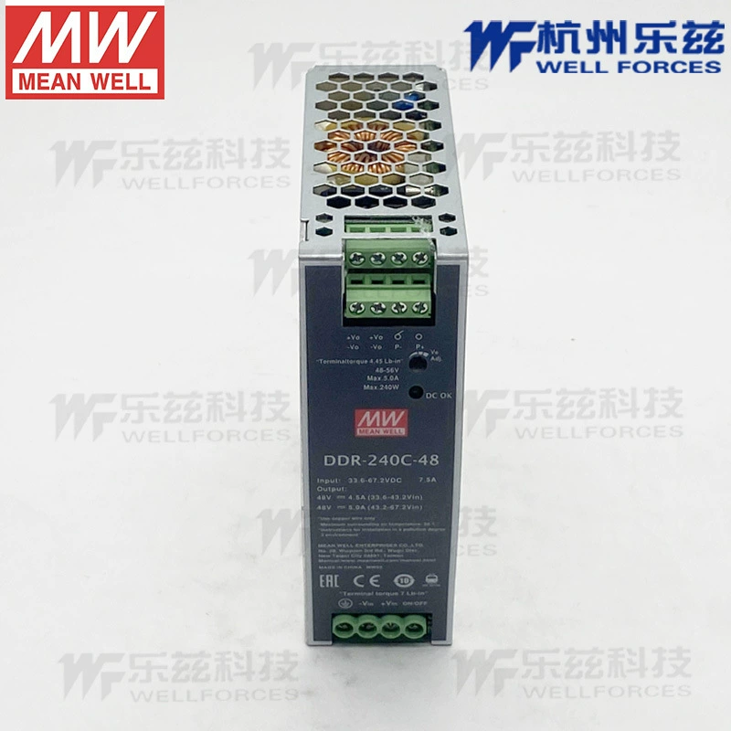 DDR-240C-48 Mingwei 240Вт 33.6 ~ 67.2В Вход 48В5А выход ориентированный DC-DC источник питания