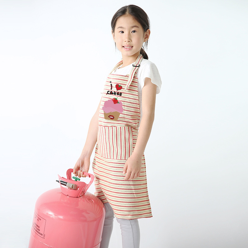 Pintura de estilo coreano para niños anti-incrustante arte para niños medianos y grandes DIY jardín de infantes personalizado LOGO delantal bolsillo