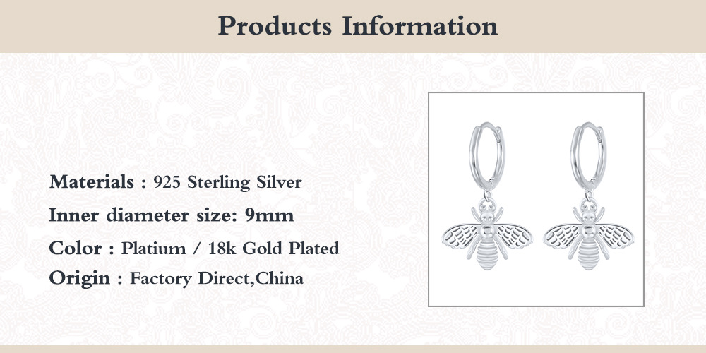 Daily Occasion 925 Sterling Silver Material 1 Pair 18K Gold Plated 925 Sterling Silver Drop Earrings