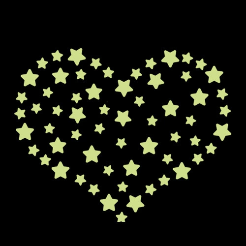 [Прямые продажи с фабрики] Y0033 светящиеся Звездные наклейки детская комната флуоресцентные съемные настенные наклейки