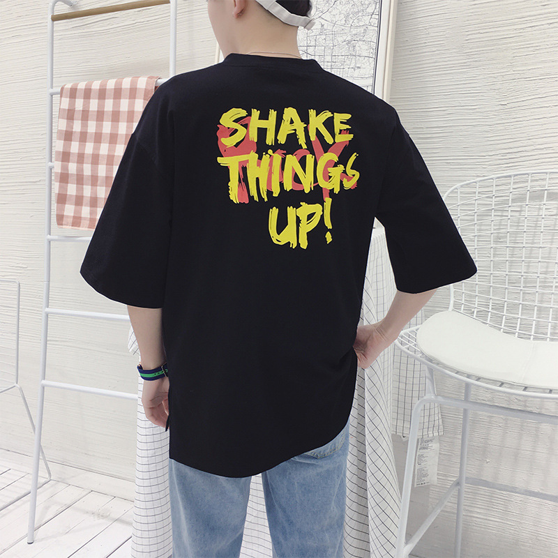 2020 Spring and summer new pattern men's wear T-shirts Large Easy Short sleeved fashion summer Chaopai men's wear T-shirt