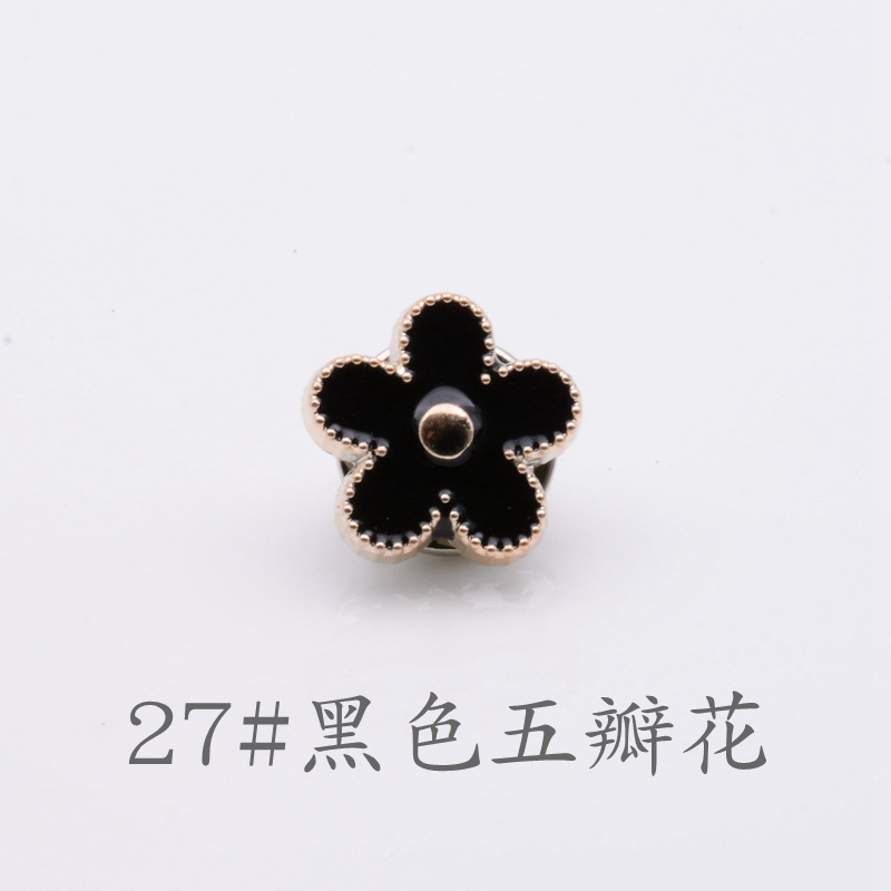 27#Black five -petal flower