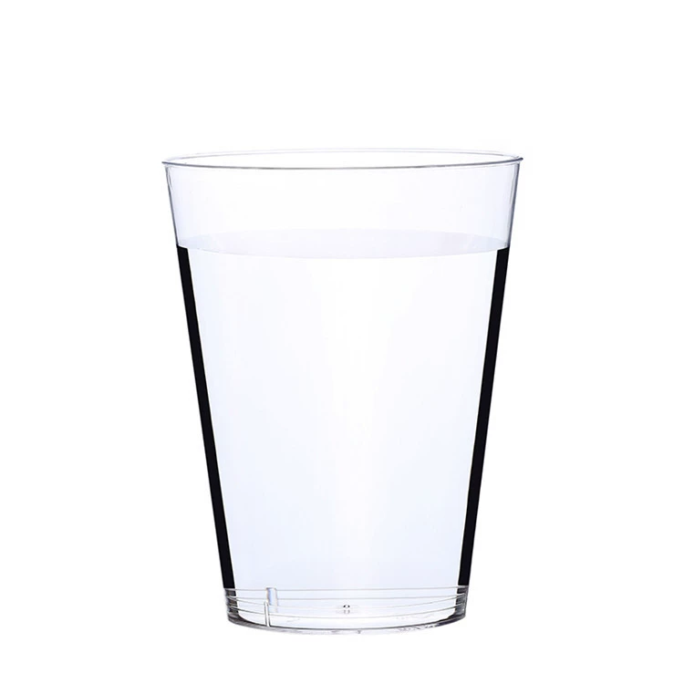 Plastic disposable material polypropylene, transparent glass for commercial use, custom-made, increased thickness