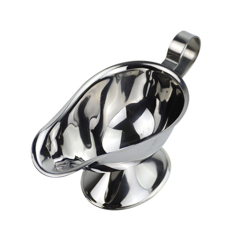 Wholesale stainless steel steak sauce vessel, Western food seasoning boat bowl, sauce cup, black pepper sauce sauce boat