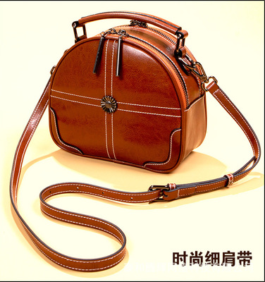 2020時尚新款單肩百搭大牌真皮女包斜挎包牛皮休閑包春季網紅流行