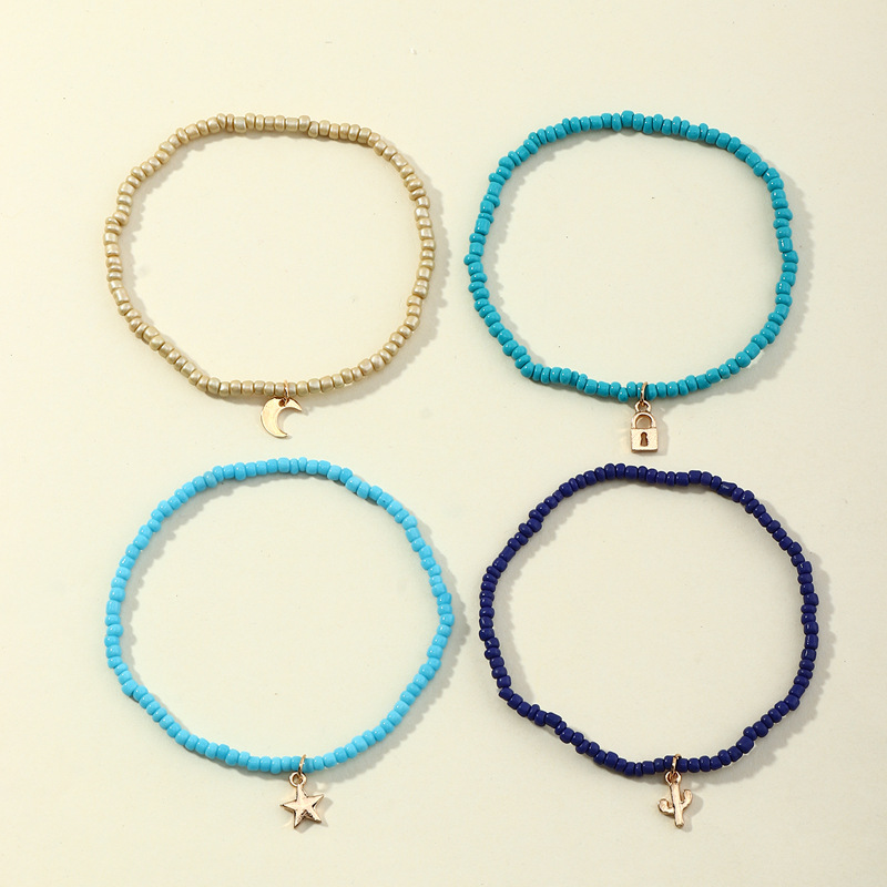 Creative Trend Rice Bead Anklet display picture 1