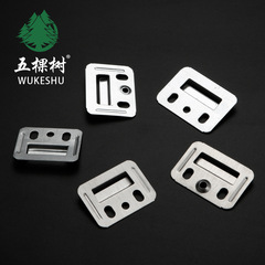 PVC clip fasteners for bamboo-wood fiber board integrated wall panels, stainless steel clips, wall panel holders