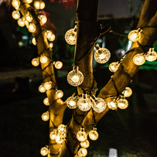 LED太阳能小彩灯户外帐篷防水满天星圣诞灯串挂件花园庭院装饰灯
