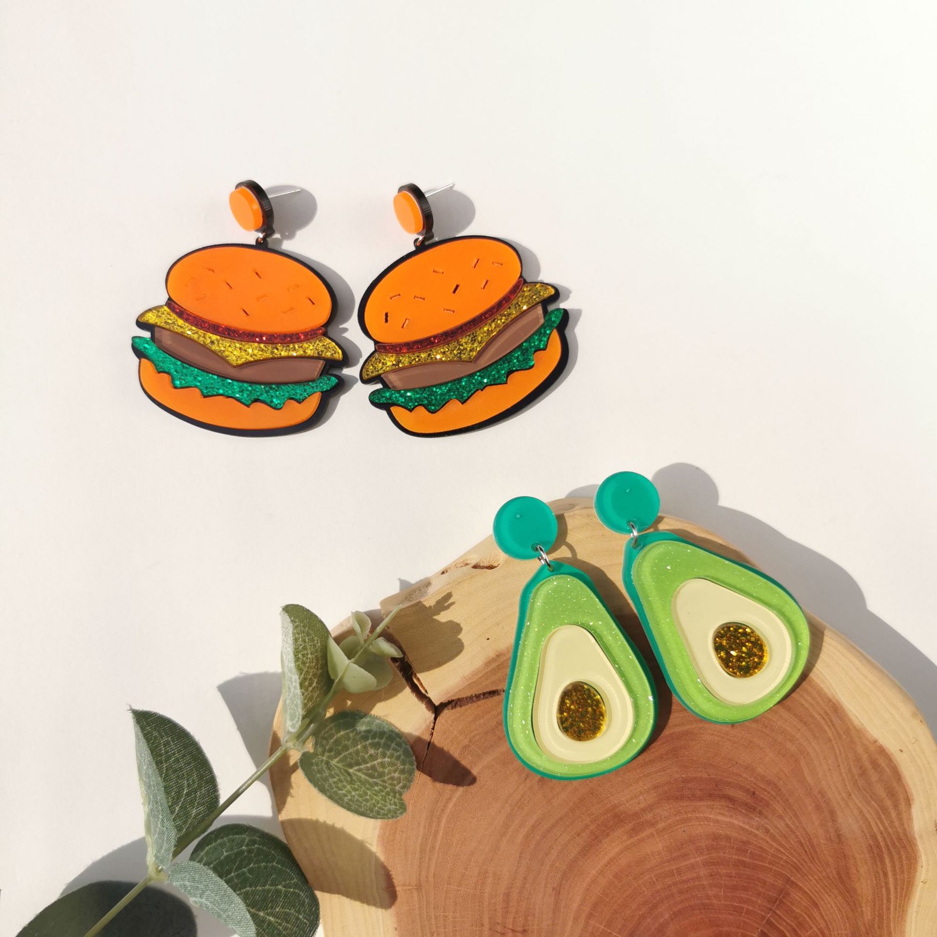 long acrylic earrings