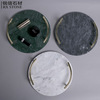 Organic marble round metal jewelry, storage system, hotel decorations