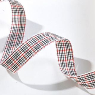 Yao Ming Plaid cinta hecha a mano DIY cinta regalo material de embalaje 2,5 cm Plaid banda accesorios para el cabello material decorativo