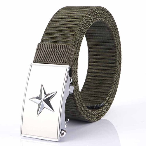 Wholesale 3.5 inner nylon belt toothless automatic buckle outdoor workwear tactical men's fire belt manufacturer wholesale