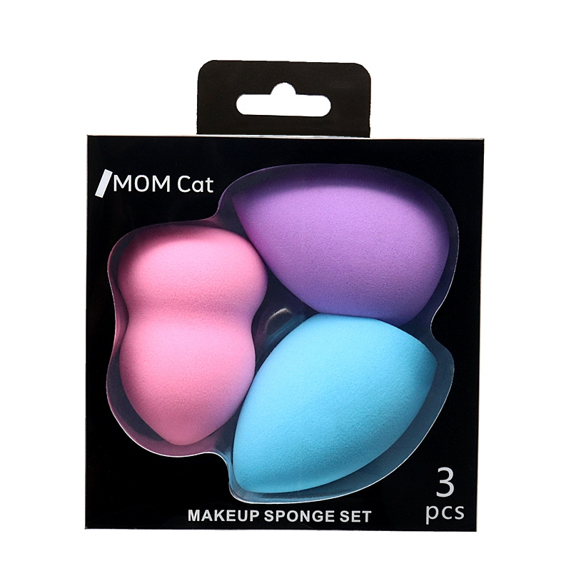 Simple Style Multicolor Hydrophilic Non-latex Makeup Sponge 1 Set display picture 2