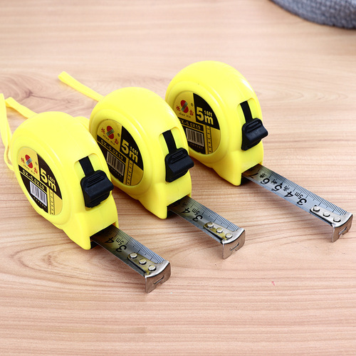 Manufacturer supply plastic tape measure high wear-resistant engineering metric tape measure 5 meters household object measurement box ruler wholesale