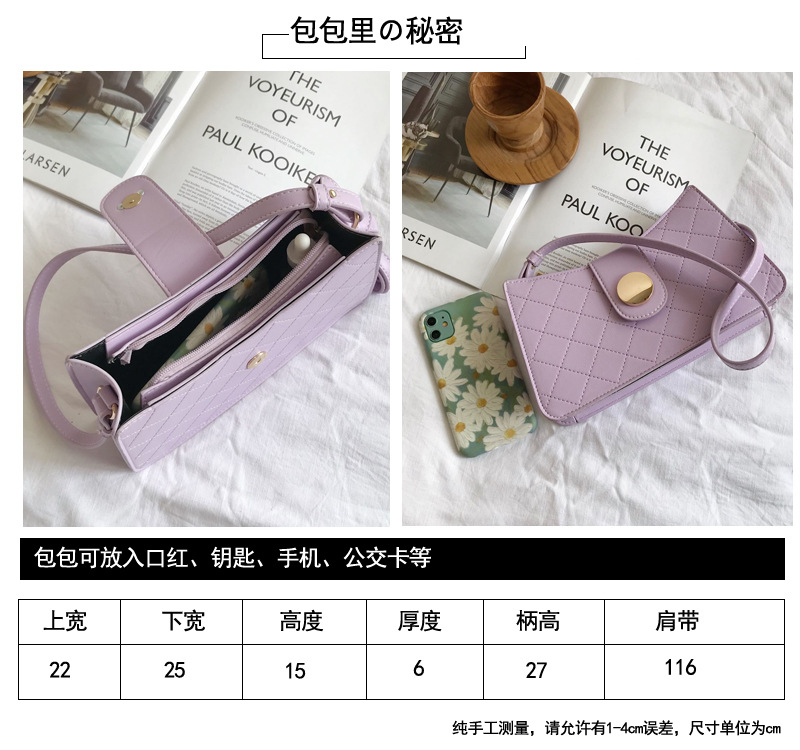 French Bag Leisure Female Bag   New Wave Fashion Popular One-shoulder Armpit Bag Niche Foreign Messenger Bag Nihaojewelry Wholesale display picture 29