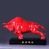 ceramics Arts and Crafts Red Bull Fengshui Lucky Decoration enterprise Annual meeting new year Spring Festival gift Gift box customized