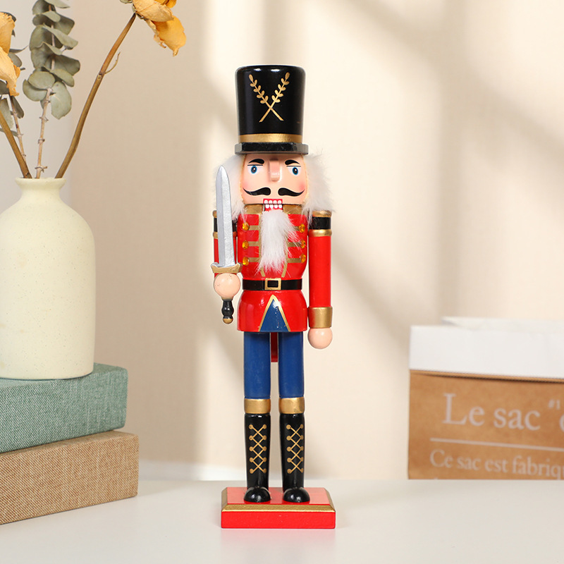 Christmas Pecan Soldier Decoration Wooden Crafts Ornament display picture 2