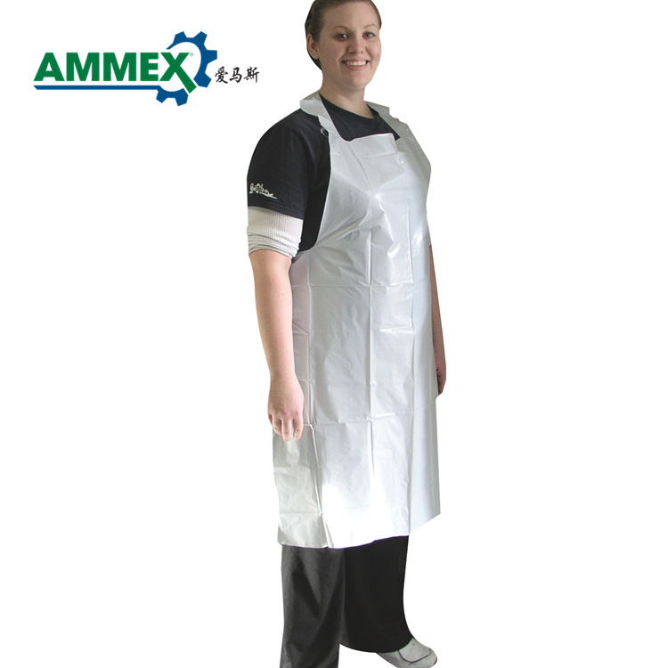 一次性围裙 爱马斯PE围裙白色加厚款 清洁用 厨房 打扫卫生|ru
