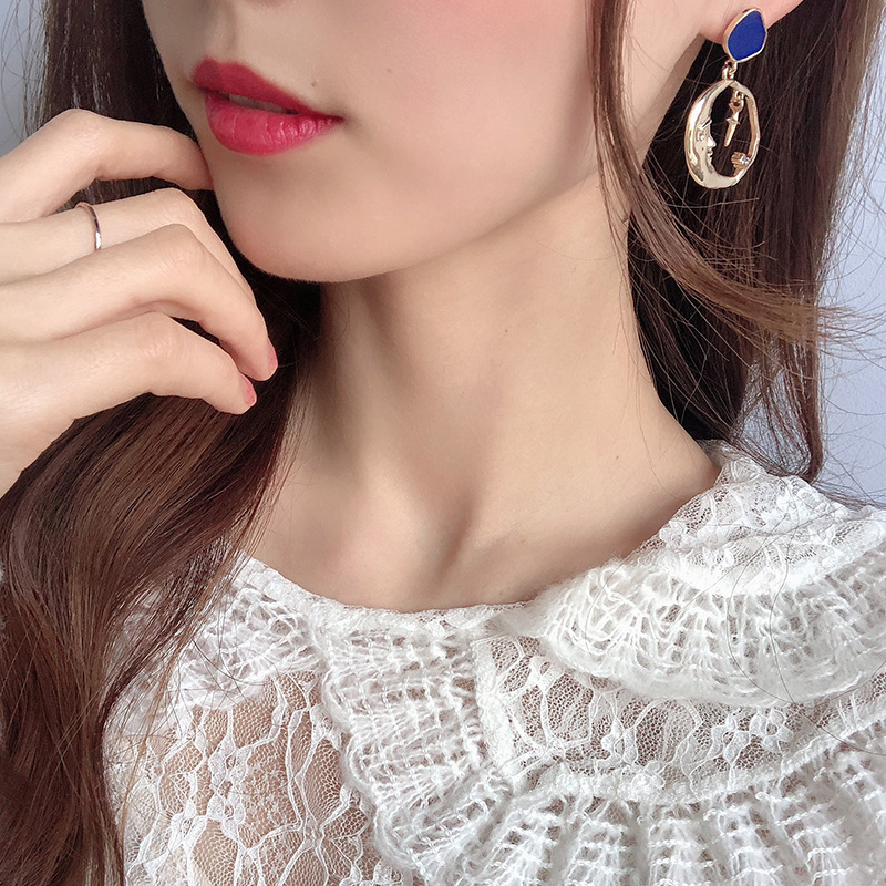 Korean Creative Enamel Glaze Earrings display picture 10