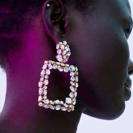 Earrings for women gold color statemen metal earing Hanging