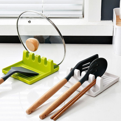 多功能创意锅铲架勺子收纳架家用筷子汤勺铲子垫托厨房台面锅盖架