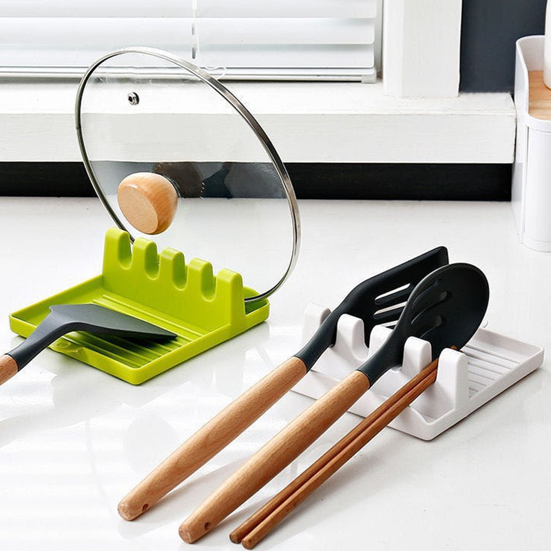 多功能创意锅铲架勺子收纳架家用筷子汤勺铲子垫托厨房台面锅盖架