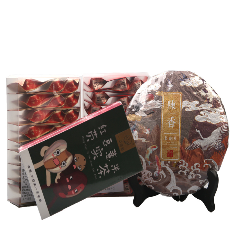 茗韵金骏眉茶叶正山小种茶叶750g陈香老白茶网红罗汉果茶厂家批发|ru