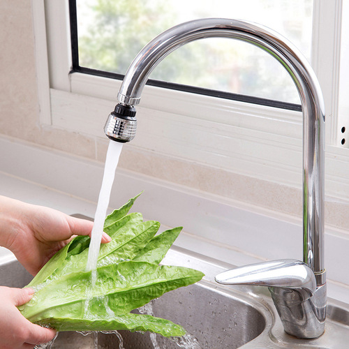 Extended faucet extender spout anti-splash head water saver kitchen household extended shower spray filter