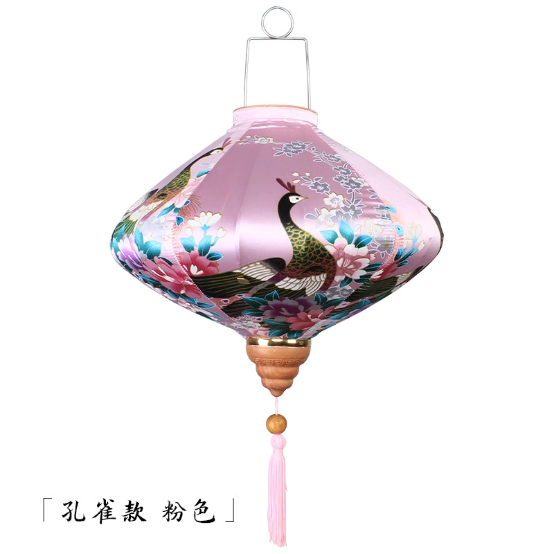 Chinese flashlight, festive Japanese lamp, peacock