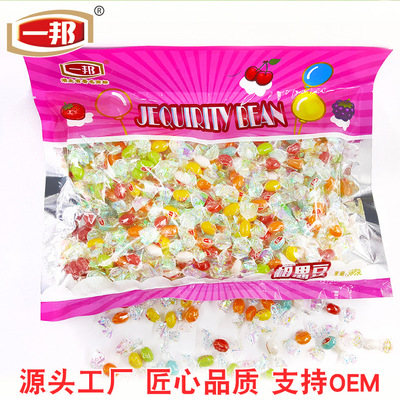 一邦水果味果汁软糖儿童零食趣味彩豆散装糖果情人节礼物厂家批发|ru