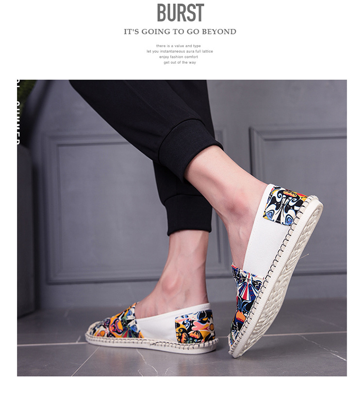 一脚蹬懒人乐福鞋男