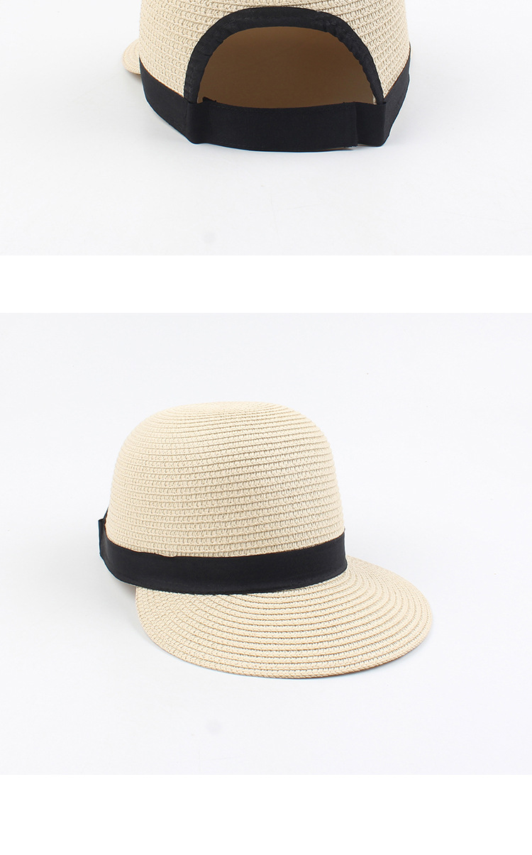 Hat Summer Leisure Wild Straw Hat Korean Fashion Sunshade Equestrian Hat Beach Straw Hat Wholesale Nihaojewelry display picture 8