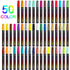 Gold Paint Pen Low Odor Non-Fading Tire Pen Album DIY Doodle Ceramic Marker White Touch-up Pen