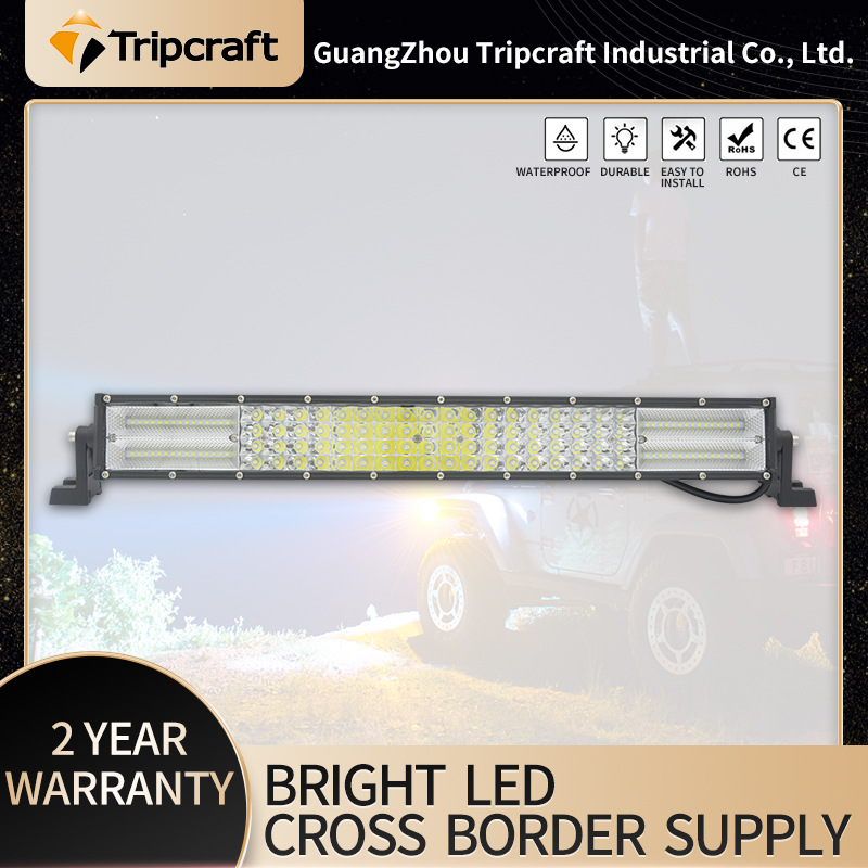 automobile led move Overhaul Work Lights 369W cross-country excavator vehicle Strip Spotlight