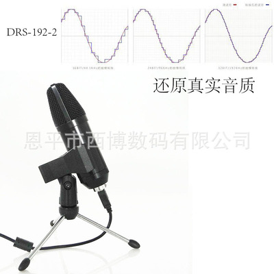 USB电脑麦克风192Khz播客录制乐器演奏直播语音群聊远程教学话筒|ms