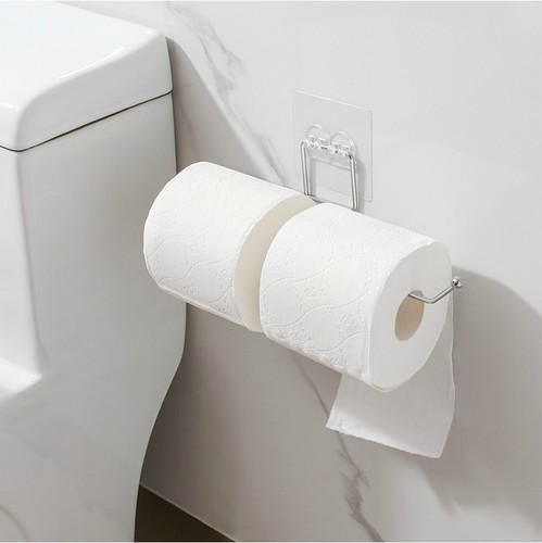 Kitchen punch-free paper towel rack stainless steel seamless rag rack toilet storage iron lazy towel rack