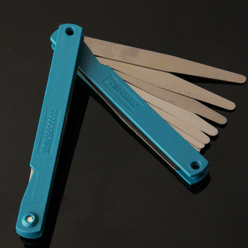 廠家批發晶花塞尺100*14/100*17間隙尺厚薄規單片晶花塞尺